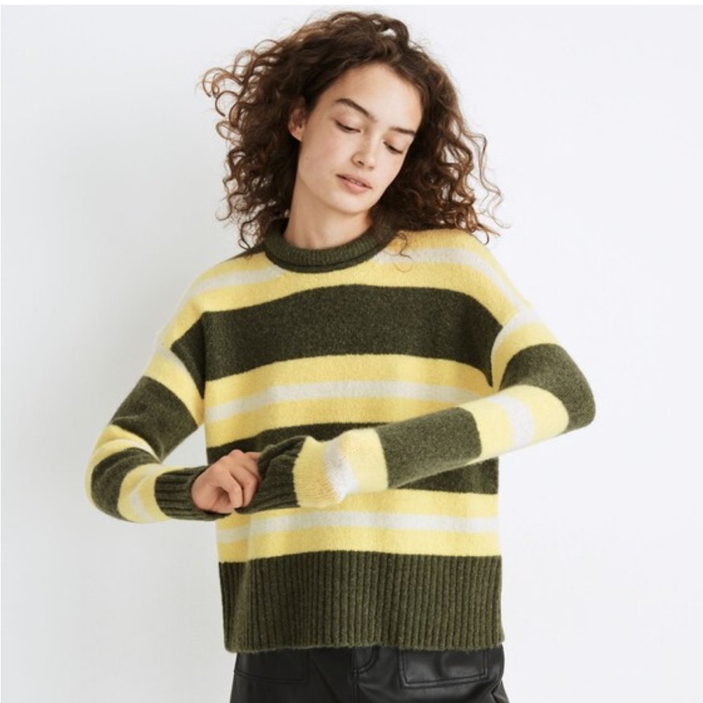 Madewell Striped Fulton Pullover Sweater